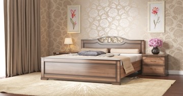 Полутороспальная кровать Жасмин 140*200 с основанием в Самаре