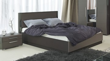 Кровать с механизмом 2-спальная Наоми 1600, цвет Фон серый, Джут СМ-208.01.02 в Тольятти