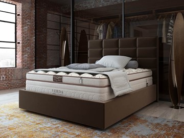 Кровать 2-х спальная Chocolate Compact/Island M 160х200, Микровелюр (Manhattan Лесной каштан) в Тольятти