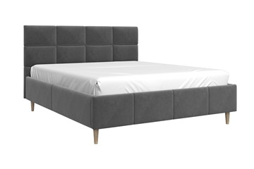 Мягкая кровать Ханна 160х200 (Холодный Серый) с основанием в Самаре