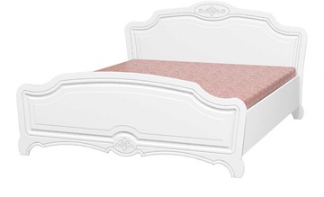 Спальная кровать Лотос (Лак-Белый Жемчуг) 160х200, 000038261 в Самаре