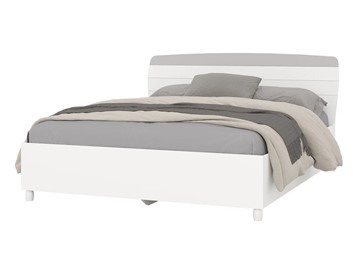 Спальная кровать Милана 1600 (4-22906бел\серый) в Сызрани