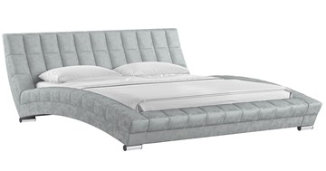 Кровать спальная Оливия 180 арт. Дарлинг грей сандал (светло-серый) с основанием в Тольятти