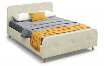 Спальная кровать Сиерра 1600 (с подъемным механизмом и коробом) Торонто светло-бежевый в Самаре