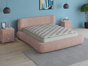 Кровать двуспальная Zephyr 180х200, (Велсофт Винтажный розовый) в Самаре