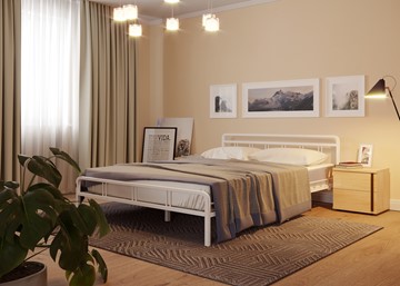 Двуспальная кровать Леон, 1600, белый в Сызрани