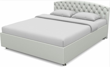 Кровать 1.5-спальная Пальмира 1400 с основанием (Nitro White) в Самаре