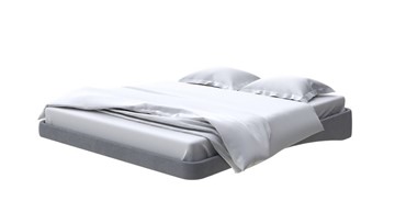 Парящая кровать 160х200, Велюр (Ultra Мокрый асфальт) в Самаре