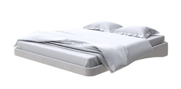 Парящая кровать 2-спальная 160х200, Велюр (Ultra Серый камень) в Самаре