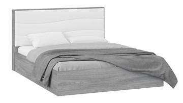 Кровать с механизмом 2-спальная Миранда тип 1 (Дуб Гамильтон/Белый глянец) в Самаре