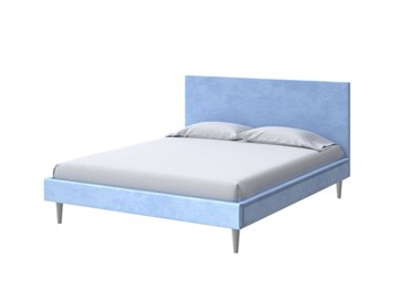 Спальная кровать Claro 90х200, Велюр (Teddy Небесно-голубой) в Самаре