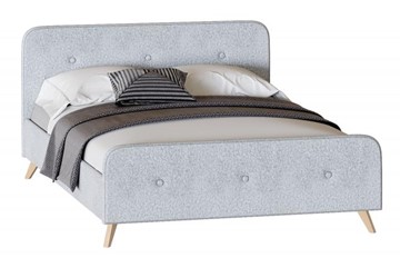 Кровать односпальная Сиерра 1200 (с основанием) Аура серый в Тольятти
