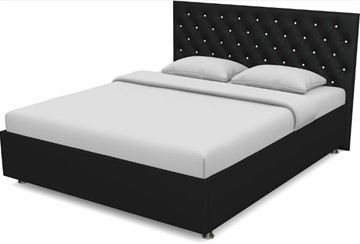 Спальная кровать Флоренция-А 1600 с основанием (Nitro Black) в Тольятти