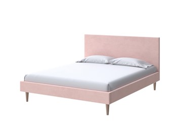 Кровать полутороспальная Claro 140х200, Велюр (Ultra Розовый мусс) в Самаре