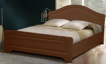 Спальная кровать Ивушка-5 2000х1200 с высоким изножьем, цвет Итальянский орех в Самаре
