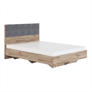 Спальная кровать Николь (мод.1.1) 1,4 серый текстиль, с ортопедическим основанием в Тольятти