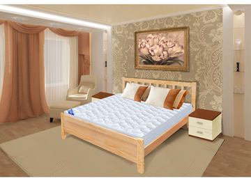Кровать 1.5-спальная Прага 140х200 с оcнованием в Тольятти