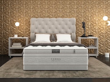 Двуспальная кровать Cloud Compact/Basement 180х200, Флок (Велсофт Серый) в Тольятти