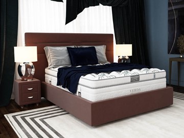 Кровать 2-х спальная Modern/Island M 180х200, Флок (Велсофт Спелая слива) в Сызрани