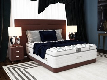 Кровать спальная Modern/Basement 180х200, Флок (Велсофт Спелая слива) в Тольятти