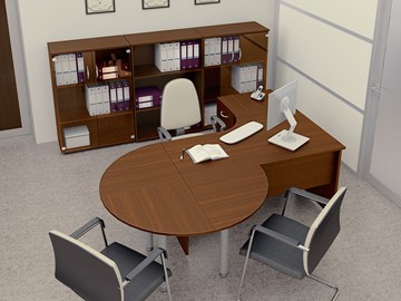 Офисный комплект мебели Комфорт №2 (французский орех) в Сызрани