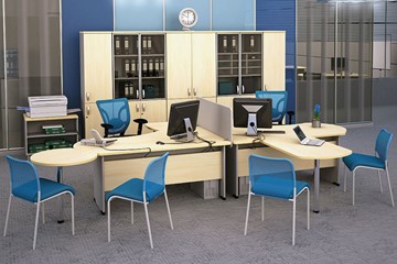 Офисный комплект мебели Boston для 2 сотрудников по работе с клиентами в Сызрани