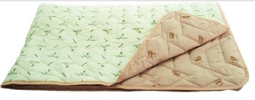 Одеяло «Зима-Лето», ткань: тик, материалы: бамбук/верблюжья шерсть в Самаре