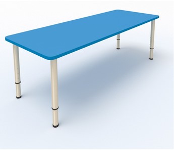 Стол для детей 2-местный  (по одну сторону столешн.) СДО-2 (0-3) синий в Тольятти