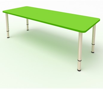 Детский стол 2-местный  (по одну сторону столешн.) СДО-2 (0-3) зеленый в Тольятти