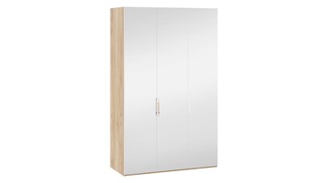 Шкаф для одежды Эмбер СМ-348.07.009 (Яблоня Беллуно/Белый глянец) в Самаре