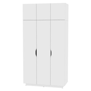 Распашной шкаф Аврора (H23) 2322х1201х540 Белый в Самаре