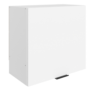 Навесной шкаф Стоун L600 Н566 (1 дв. гл.) (белый/джелато софттач) в Самаре