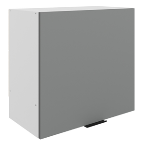 Кухонный шкаф Стоун L600 Н566 (1 дв. гл.) (белый/оникс софттач) в Самаре