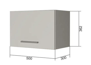 Шкаф кухонный В350, Серый/Белый в Тольятти