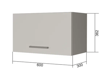 Шкаф на кухню В360, Серый/Антрацит в Тольятти