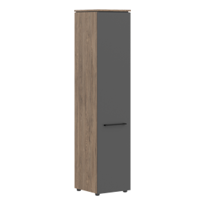 Шкаф с высокий  глухой дверью MORRIS TREND Антрацит/Кария Пальмира MHC 42.1 (429х423х1956) в Самаре