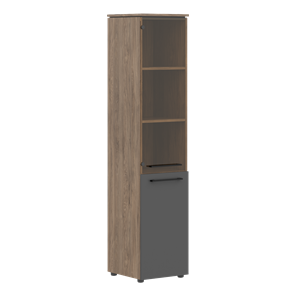Шкаф высокий комбинированный MORRIS TREND Антрацит/Кария Пальмира MHC  42.2 (429х423х1956) в Самаре