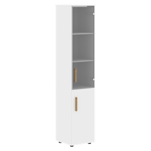 Шкаф колонна высокий с дверью FORTA Белый FHC 40.2 (L/R) (399х404х1965) в Тольятти