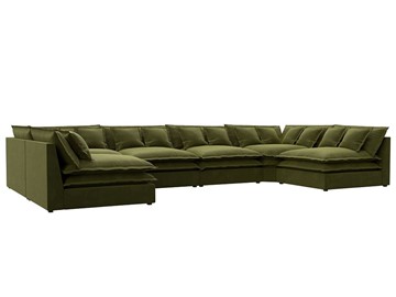 П-образный диван Лига-040, Зеленый (микровельвет) в Сызрани