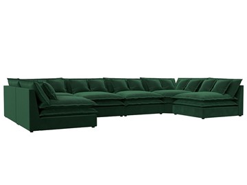 П-образный диван Лига-040, Зеленый (велюр) в Сызрани