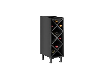 Тумба кухонная винная Мокка ЛД 270.070, цвет черный в Самаре