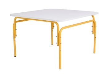 Детский растущий стол Фея Мой малыш, 0-1 гр., белый-желтый в Самаре