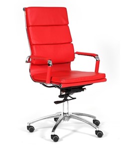 Кресло CHAIRMAN 750 экокожа красная в Самаре