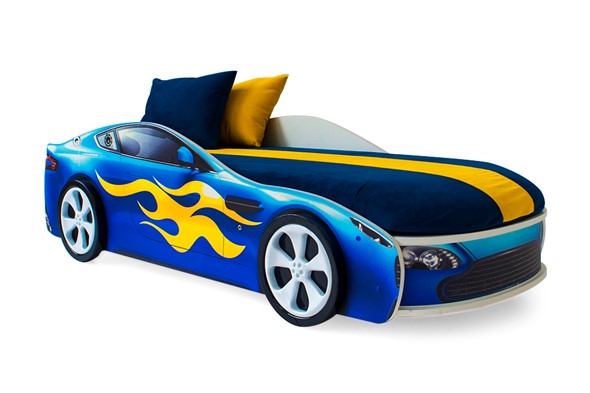 Кровать-машина детская Бондимобиль синий в Тольятти - изображение