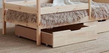 Двухъярусная детская кровать Домик с ящиками, без покраски в Сызрани - предосмотр 1
