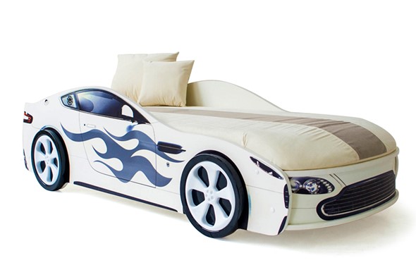 Кровать-машина детская Бондимобиль белый в Самаре - изображение