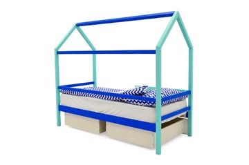 Детская кровать-домик Svogen синий-мятный в Самаре - предосмотр 4