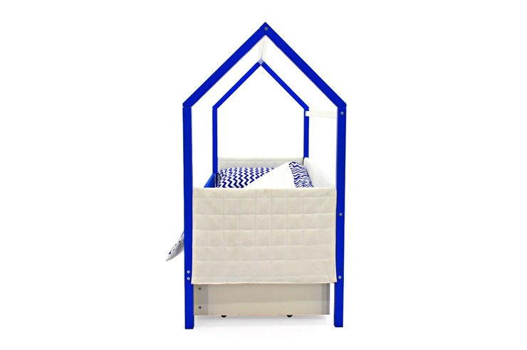 Кровать-домик детская «Svogen сине-белый» мягкая в Тольятти - изображение 5