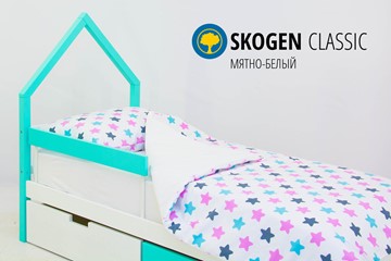 Детская кровать-домик мини Skogen белый-мятный в Самаре - предосмотр 3