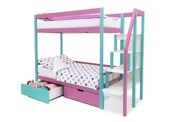 Детская двухэтажная кровать Svogen мятный-лаванда в Самаре - предосмотр 5